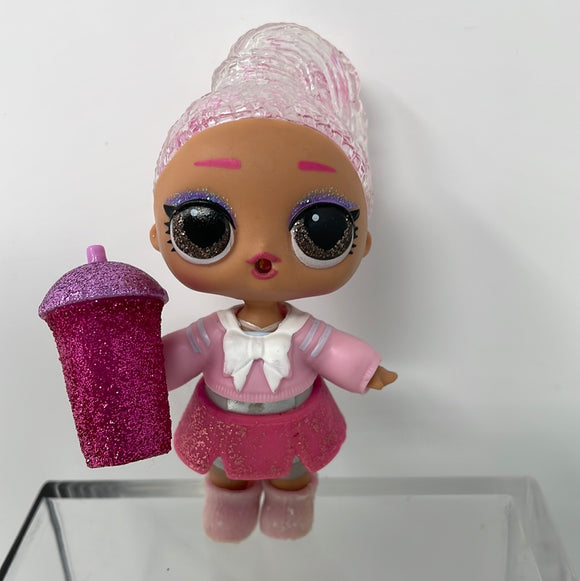 LOL Surprise Doll Clear Glitter Globe Pink Hair
