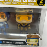 Funko Pop Heroes DC Blue Beetle & Booster Gold 2 Pack PX Exclusive