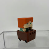 Minecraft Mini-Figures Series #7 1" Alex Rolling Minecart Figure Mojang Mattel