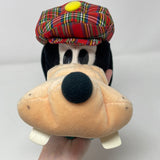 Disney Store Goofy Golf Club Head Cover Plush Green Tartan Plaid