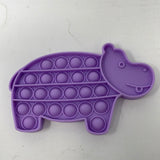Pop Its Purple Glitter Hippo