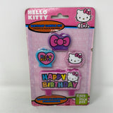 New Hello Kitty Birthday Party Candle Set 4 piece candles Happy Birthday