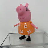 Peppa Pig Mummy Pig Figure Orange Flower Dress