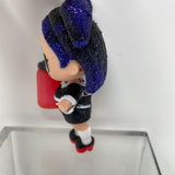 LOL Surprise Doll Blue and Black Glitter Hair and Black Glitter Outfit