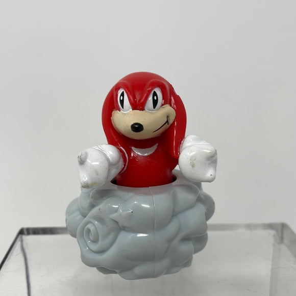 Vintage 1993 Sega Knuckles Red Sonic The Hedgehog Spinning Car Toy Figure Retro