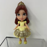 Disney Princess Mini Poseable Miniature 3.5 Doll Beauty and the Beast BELLE yellow