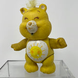 Vintage Care Bears Funshine Bear 3” Posable PVC Figure 1983 Yellow Sun Tummy