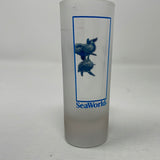 Seaworld Tall Skinny Frosted Shot Glass