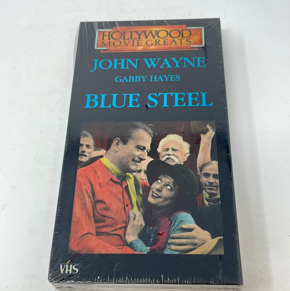 VHS Hollywood Movie Greats John Wayne, Gabby Hayes Blue Steel Sealed