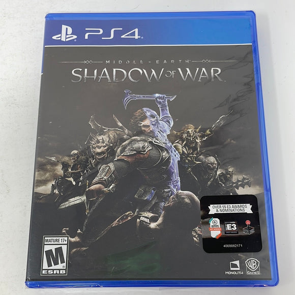 PS4 Middle Earth Shadow Of War (Sealed)