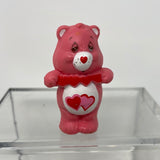 VTG 1980s KENNER Care Bears LOVE-A-LOT HOLDING CUT OUT HEARTS Mini PVC Figure
