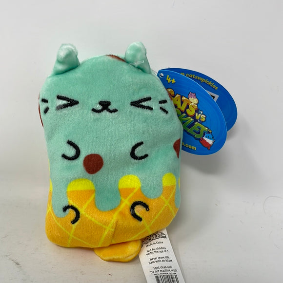 Cats vs Pickles 4” Bean - Blue Wave - Mint Chippie - New With Tags