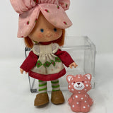 Strawberry Shortcake HERSELF And Pet Custard 1982 Vintage Lot Kenner