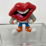 Hardees  Toy 2” Figurine Tang Trio Lips General Foods Applause Big Mouth Figure Tag