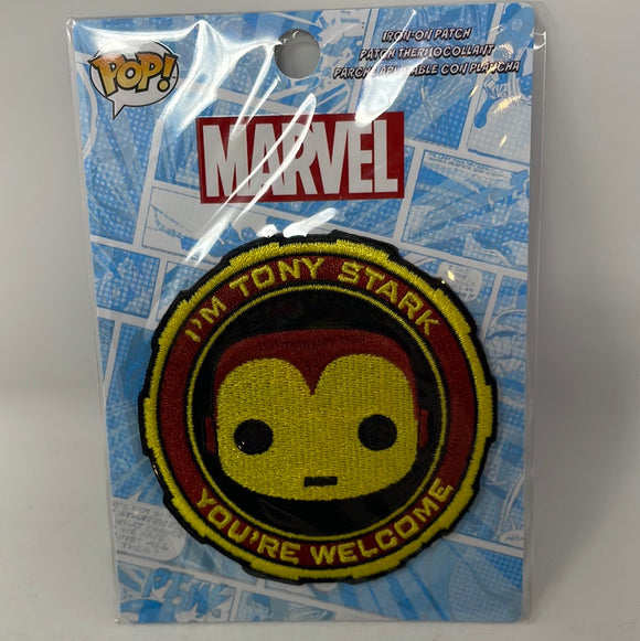 Loungefly Official Pop! Marvel Tony Stark Iron On Patch Embroidered New 3