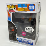 Funko Pop! Movies Godzilla Vs Kong BAM! Exclusive Flocked Kong With Battle Axe 1021