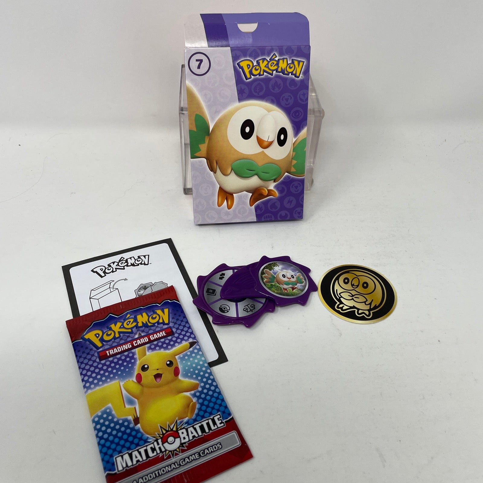Pokemon 2022 McDonald's Rowlet 7 Purple – shophobbymall