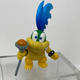 World Nintendo Jakks Pacific Super Mario Larry Koopa 2.5" Action Figure W Staff