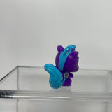 HATCHIMALS COLLEGGTIBLES SEASON 1 FOREST PURPLE & BLUE SKUNK WITH SILVER WINGS