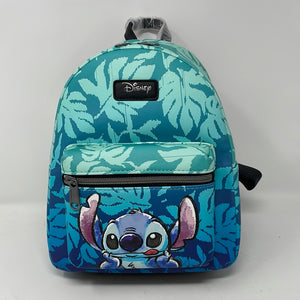 Disney lilo & stitch blue tropical leaves mini backpack Clearance