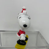PVC Figures The Peanuts Santa Snoopy Snowboarding