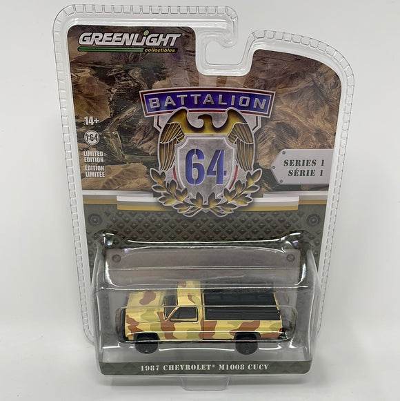 Greenlight Collectibles Series 1 1:64 Battalion 64 1987 Chevrolet M1008 CUCV