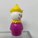 Vintage Fisher Price Little People Family Circus Clown Pink