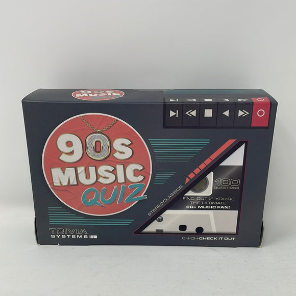 Trivia Systems 90s Music Quiz Card Game  Party Vintage Retro 