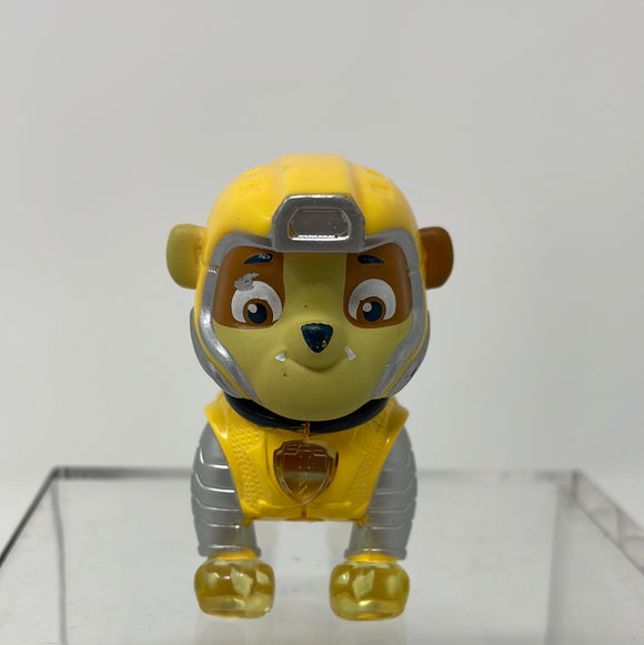 Paw Patrol Mighty Pup Rubble Figure Light-up Badge Paws