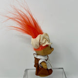 Russ Troll Doll 3" Orange Hair Pilgrim Girl Thanksgiving Holiday