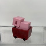 Minecraft Mini-Figure Series #7 1" Pig Rolling Minecart Figure Mojang Mattel