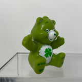 Vintage Mini Care Bears Figure Cake Topper Green Good Luck Care Bear