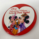 Valentine Videos Love at First Sight Mickey Minnie Mouse Walt Disney Pin Button