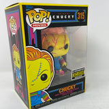 Funko Pop! Movies Bride Of Chucky Blacklight Entertainment Earth Exclusive Chucky 315