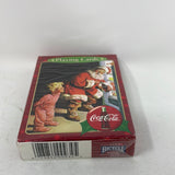 2003 Bicycle Coca Cola Santa with Boy Cards Sealed