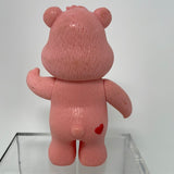 4" Care Bear Rainbow Bear Rattle PVC Figure 2003 Pink Tummy Non poseable