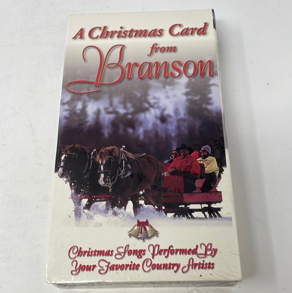 VHS A Christmas Card From Branson Christmas Songs Performed By Your Favorite Country Artists Sealed