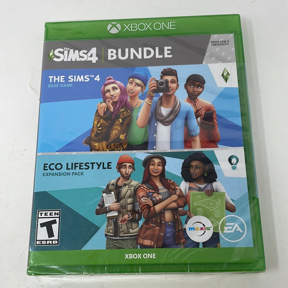 Xbox One The Sims 4 Bundle Base Game and Eco Lifestyle Expansion Pack (Sealed)