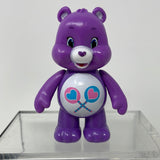 Care Bears Share Bear figure Moveable Arms JP 3" purple TCFC