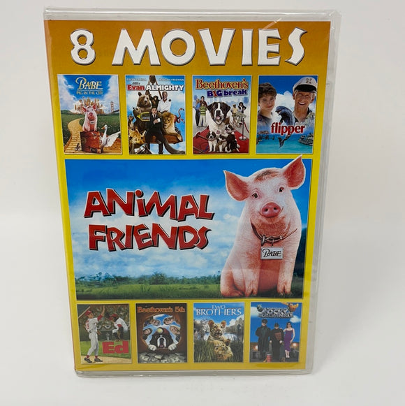 DVD 8 Movies Animal Friends (Sealed)
