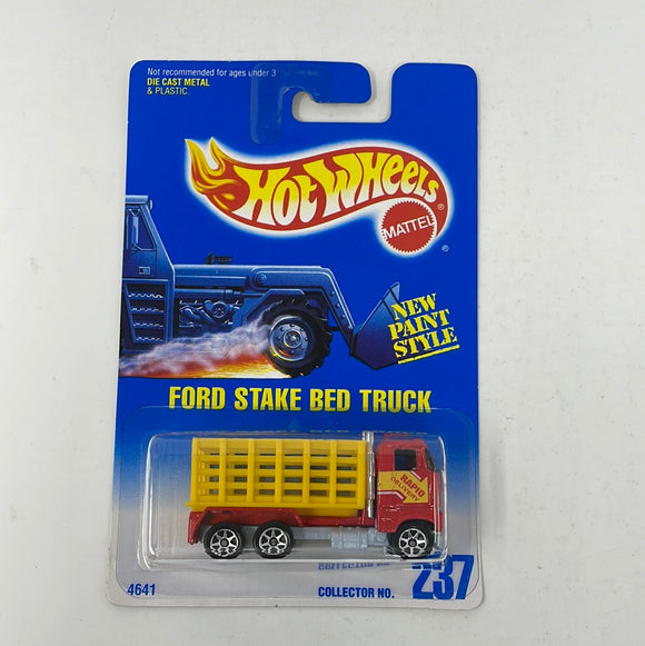 Hot Wheels Blue Card Ford Stake Bed Truck 237