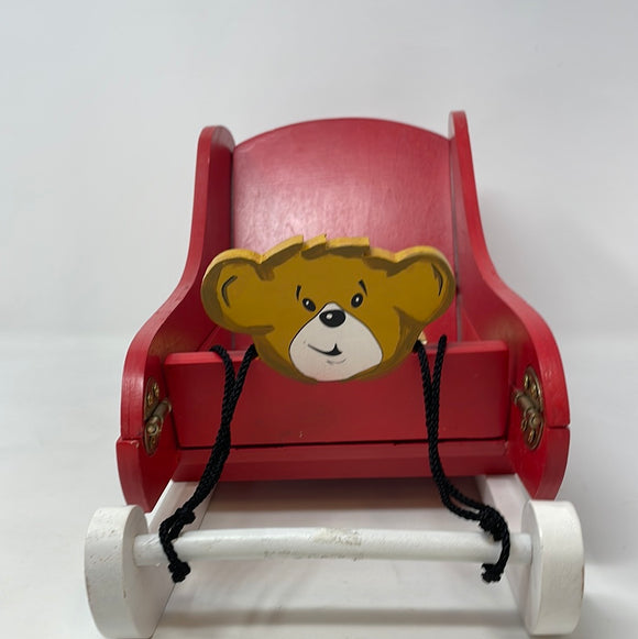 Build A Bear Workshop BAB Foldable Christmas Red 13” Sleigh