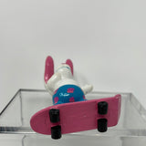 Vintage Beach Bunnies Bunny on Skateboard PVC Figure Hardees Applause 1989