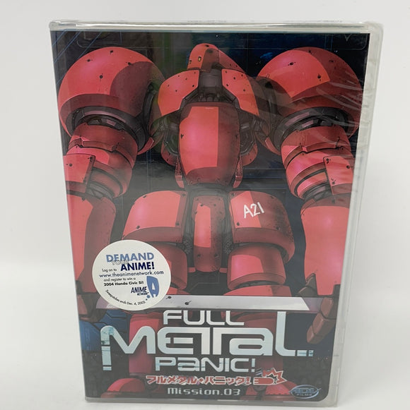 DVD Full Metal Panic Mission 3 (Sealed)