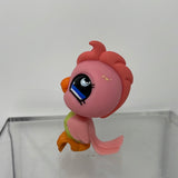 Littlest Pet Shop LPS #853 Pink Bird Cockatoo (2006) Blue MOON Crescent Eyes