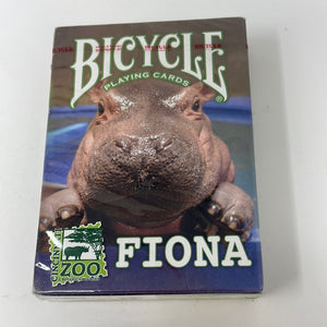 RARE - Bicycle Fiona the Cincinati Baby Hippo Playing Cards, NEW