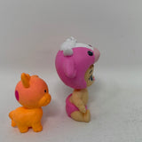 Twozies Figures Pink Cow Baby and Orange + Pink Cow Pet