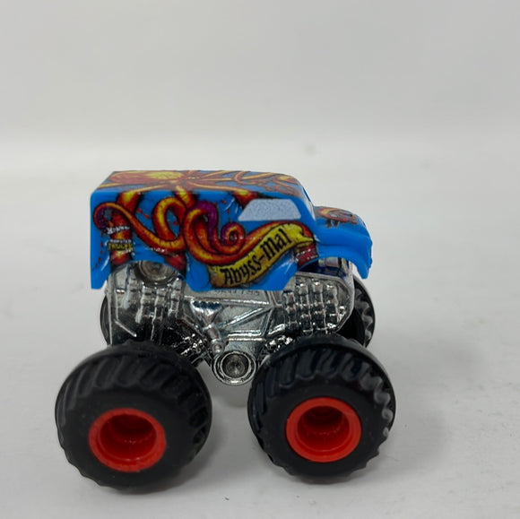 Hot Wheels Mattel Mighty Minis Abyss-Mal Monster Truck NO Accelerator Key