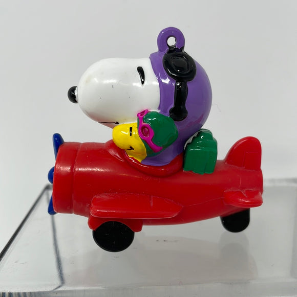 PVC Figure The Peanuts Snoopy and Woodstock in Red Airplane