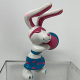 Beach Bunnies Figurine Bunny w/Beachball PVC Figure Applause 1987 Vintage RARE